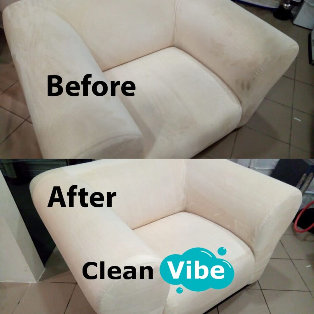 Eco-Friendly Armchair Upholstery Cleaning Results
