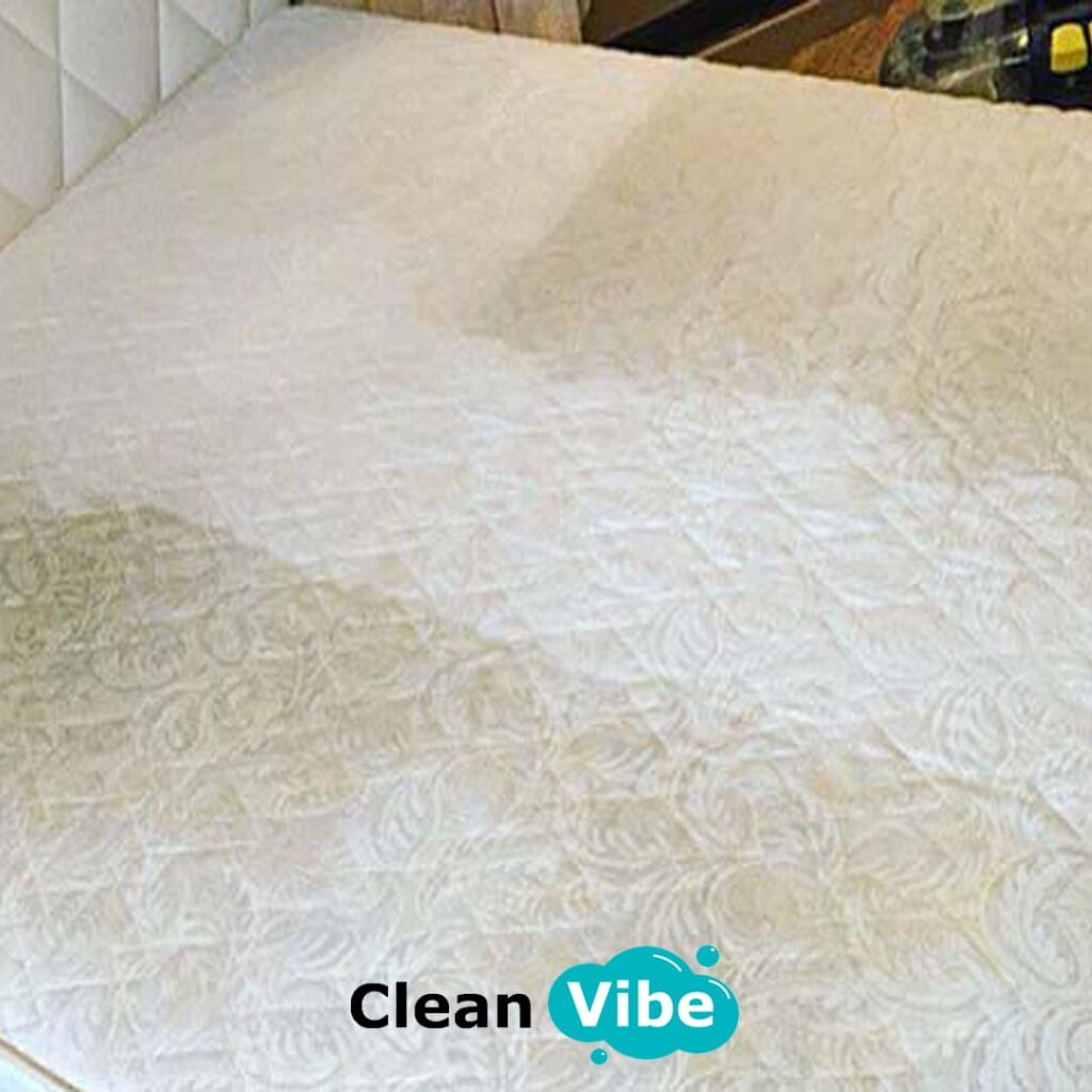 Professional furniture cleaning – yellow stains removal from upholstery