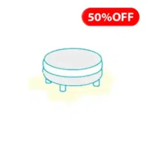 Minimalist pouf image used in service pricing