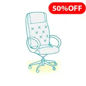 Director’s chair cleaning visual symbol