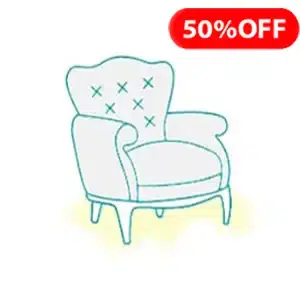 Standard armchair cleaning service icon