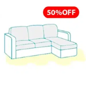 L-shaped couch visual for service plan