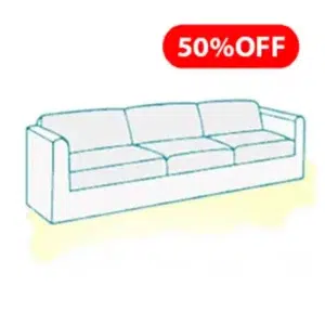 Sectional sofa illustration used in rate table