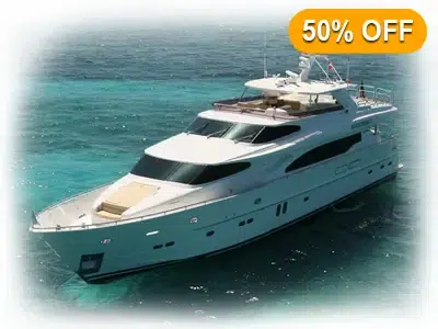 Yacht interior cleaning illustration